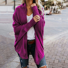 Load image into Gallery viewer, 2019 winter new women sweaters casual batwing sleeve kintted winter women cardigan ladies tops fashion clothes pull femme