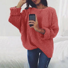 Load image into Gallery viewer, Simenual sweaters fashion 2018 women clothing loose casual solid pullovers knitwear autumn winter sweater ladies jumper 7 colors
