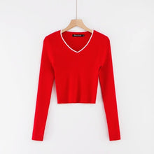 Load image into Gallery viewer, Fall 2019 crop sweater kawaii cute sweaters knitted sweater pink women winter clothes women pullover sweater sexy tops
