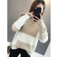 Load image into Gallery viewer, Christmas Sweater Women Winter 2019 Fashion Pullover Velvet Sweater Women&#39;s Long Sleeve Sweaters
