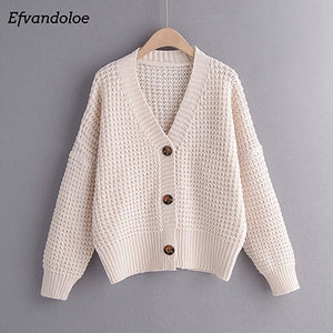 Efvandoloe Autumn Cardigan Sweater Women Winter Clothes Kardigan knitted fall 2019 Sweaters