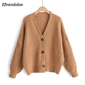 Efvandoloe Autumn Cardigan Sweater Women Winter Clothes Kardigan knitted fall 2019 Sweaters