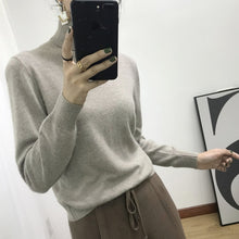 Load image into Gallery viewer, 2020 Cashmere Sweater Women Turtleneck Women's Knitted Turtleneck Winter Cashmere Sweater For Women Warm Sweaters Female
