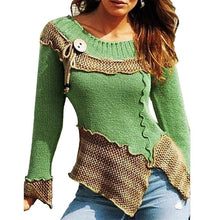 Load image into Gallery viewer, Stylish Bar Plus Size 5XL Winter Asymmetric Buttons Tops Tunic Sweater Women Warm Long Sleeve Knitted Pullover Sweaters Jumper

