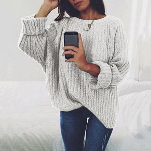 Simenual sweaters fashion 2018 women clothing loose casual solid pullovers knitwear autumn winter sweater ladies jumper 7 colors