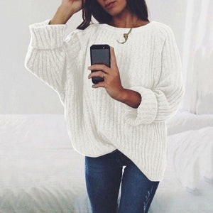 Simenual sweaters fashion 2018 women clothing loose casual solid pullovers knitwear autumn winter sweater ladies jumper 7 colors